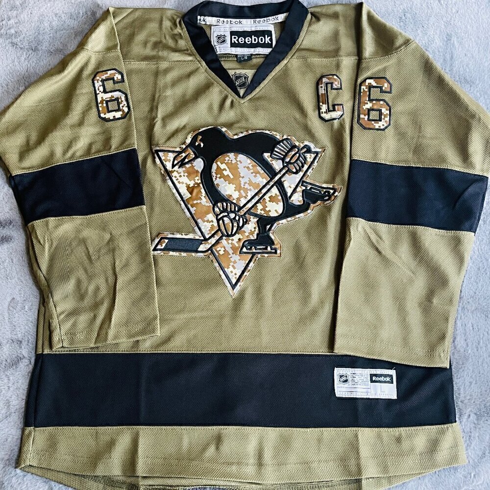 Reebok pittsburgh penguins Lemieux veterans day jersey